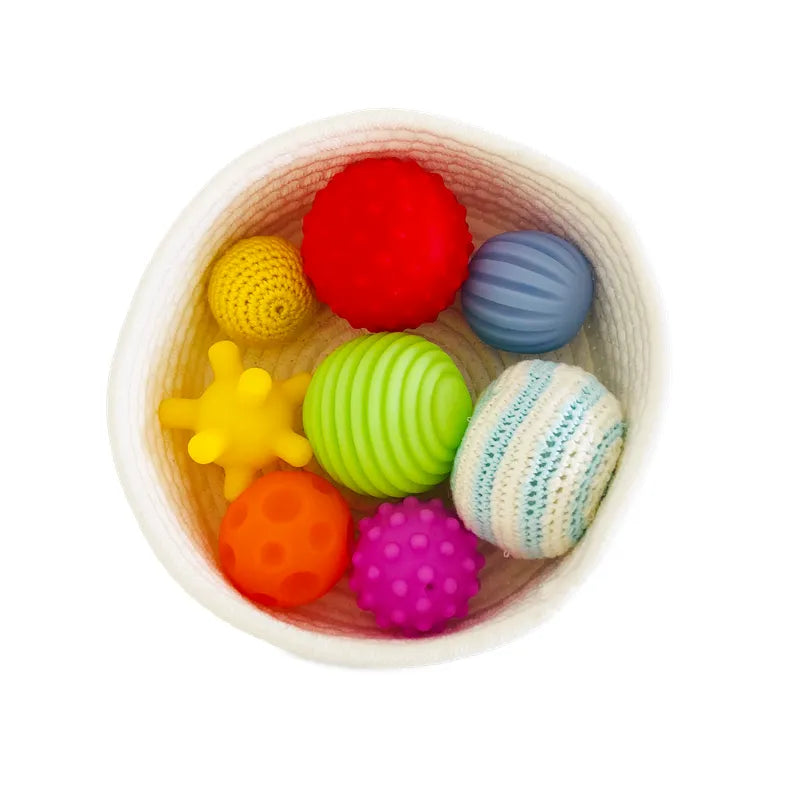 Wondermonti Tactile Treasures: Sensory Balls with Basket for Early Development