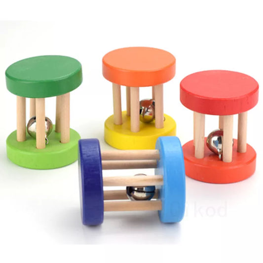 Wondermonti Puzzle Prodigy: 3D Five-Post Wooden Sensory Educational Toy