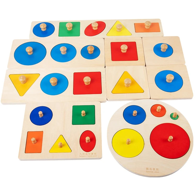 Wondermonti Fractional Shapes: Colorful Geometric Board for Learning and Fun