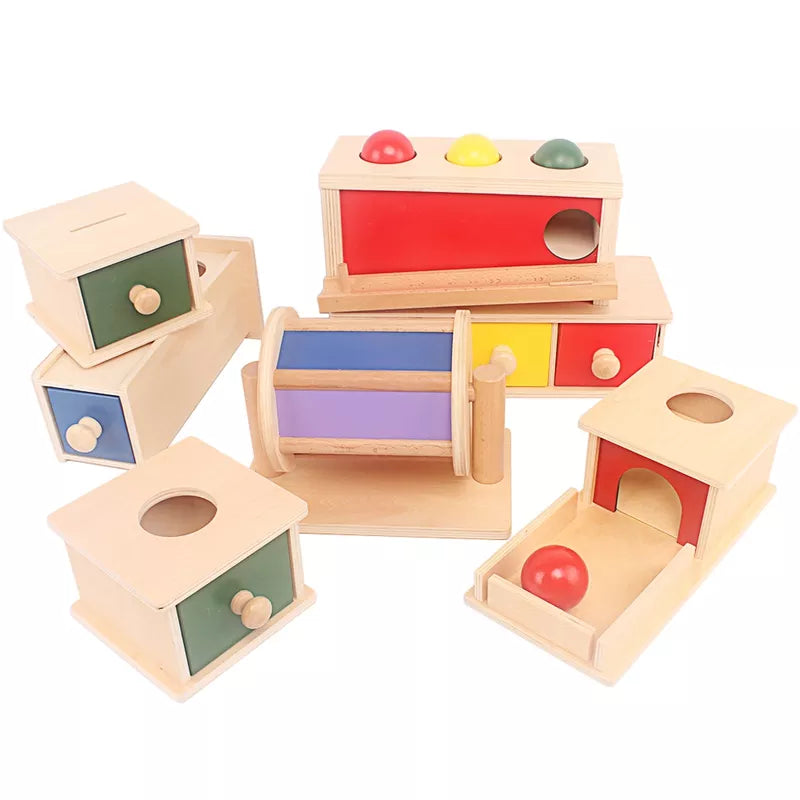 Wondermonti Sensory Drums: Montessori Spinning and Matching Toys for Toddlers