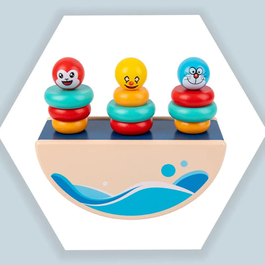 Wondermonti Toddler Tower: Montessori Stacking Toy for Ages 1-3