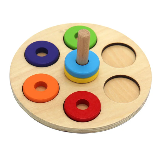 Wondermonti Ring Stacker: Engaging Peg Toy for One-Year-Olds